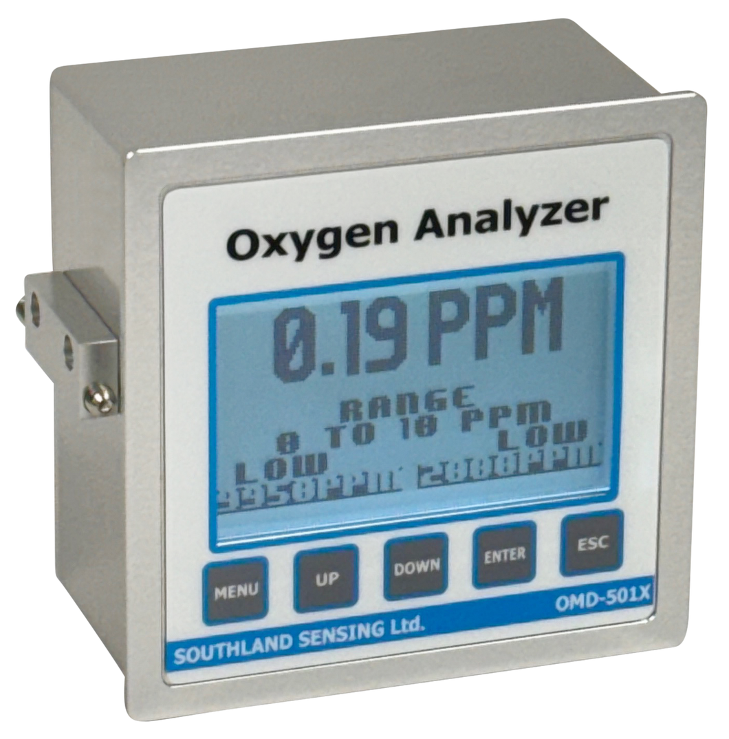 OMD-501X 1/4 DIN Panel Mount Oxygen Analyzer with Remote Sensor