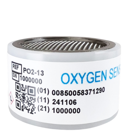 PO2-13 Percent Oxygen Sensor fuel cell for standard industrial gas stream analysis.