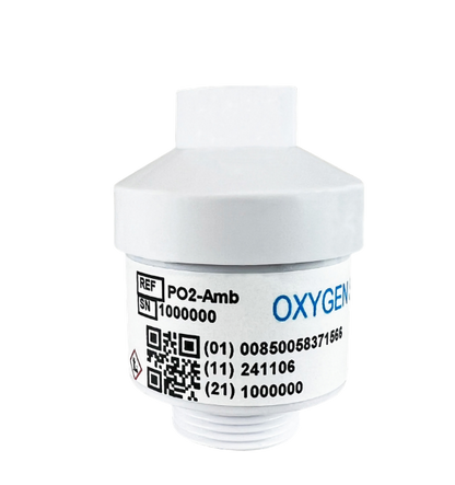 PO2-Amb Ambient Oxygen Sensor with M16 x 1.5 threaded mounting for industrial safety and air monitoring.