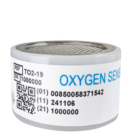 TO2-19 Trace PPM Oxygen Sensor fuel cell for precise industrial gas monitoring and analysis.