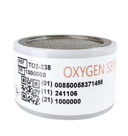 TO2-238 Trace PPM Oxygen Sensor fuel cell, designed for high-accuracy gas analysis in industrial monitoring systems.
