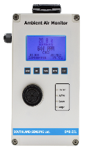 Southland Sensing OMD-351 dual channel ambient air monitor for O2 and CO2 gas detection with digital display